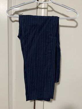 A New Day Navy and White Pinstripe Pants